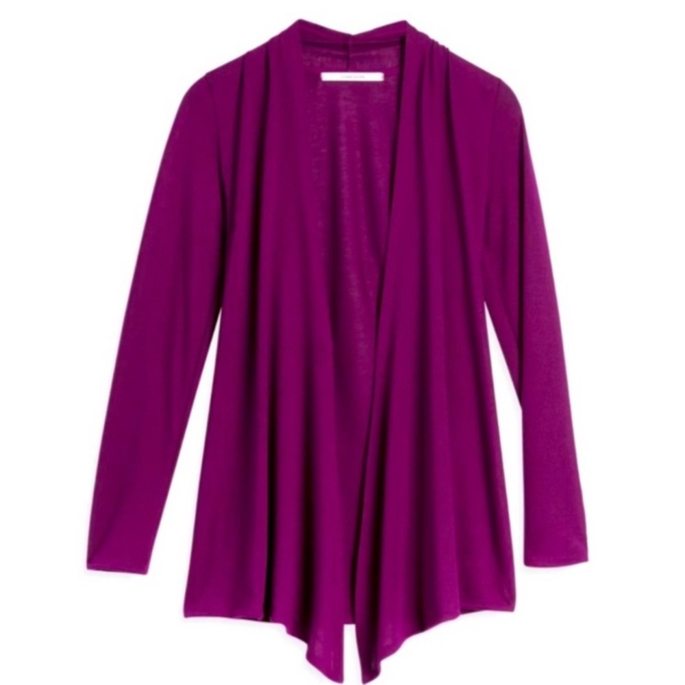 41 Hawthorn Abrianna Purple Open Front Cardigan Sweater, Size Small